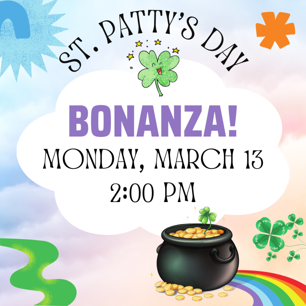 saint patty's day bonanza logo