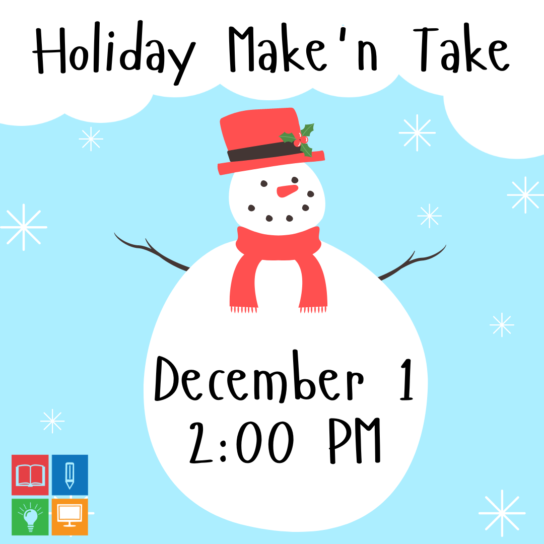 winter themed craft program december 1 at 2 pm