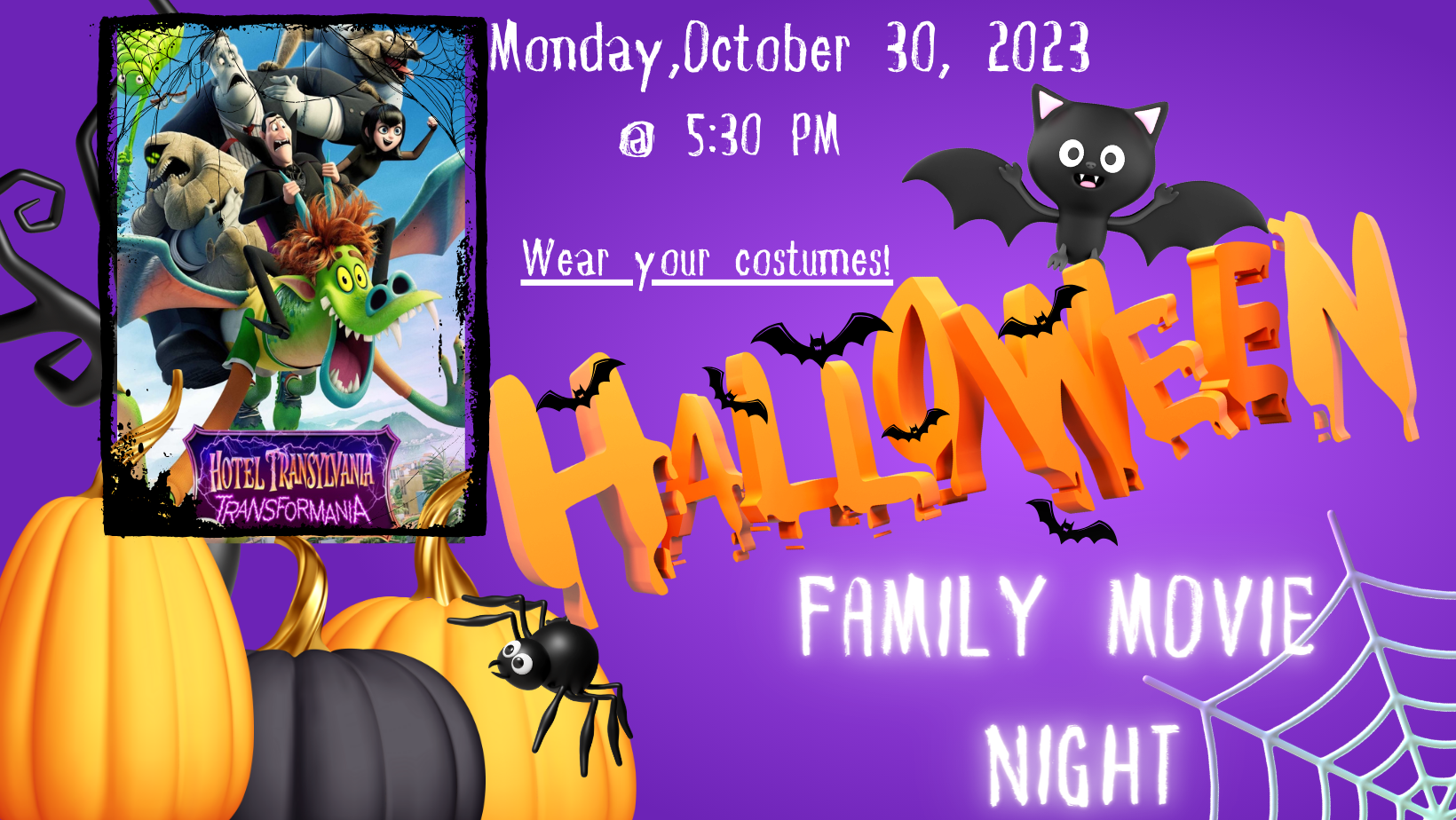 Halloween Costume Party! Family Movie Night - Greater Clarks Hill Regional  Library