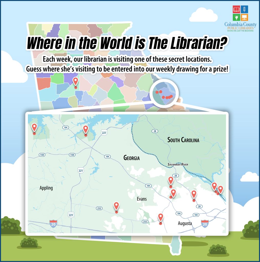 Where in the World is the Librarian map showing the locations as map markers.