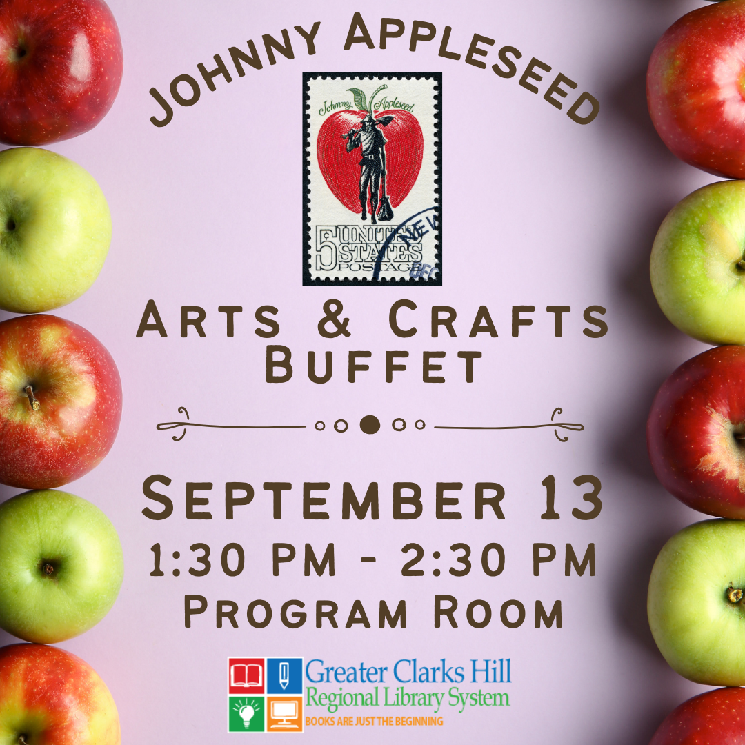 Read more about the article Johnny Appleseed Arts and Crafts Buffet for Kids | Drop-In Event