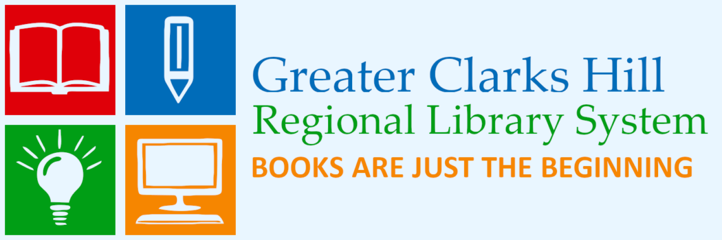 Greater Clarks Hill Regional Library Logo: Books are Just the Beginning